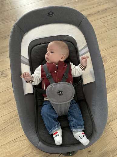 CANGAROO električna ljuljačka Zara, Dark grey