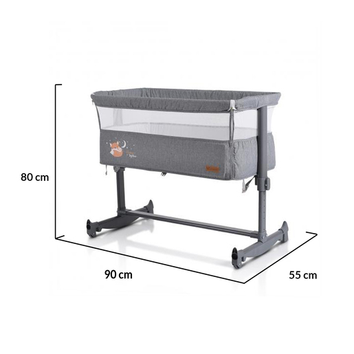 CANGAROO pomoćni krevet Always Together, Light grey