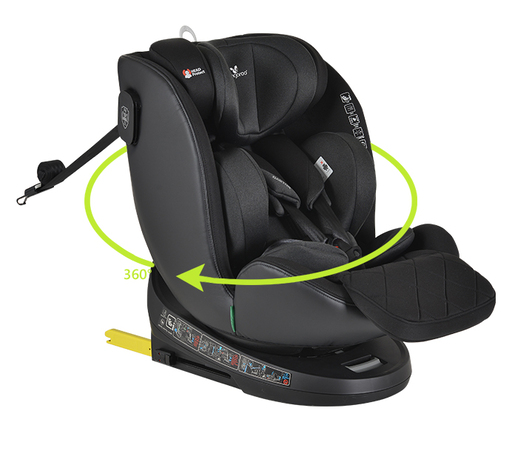 CANGAROO autosjedalica Castor I-size, 40-150 cm, Black