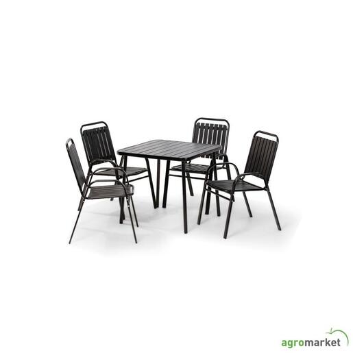 Green Bay vrtna garnitura Aruba – 4 stolice + stol
