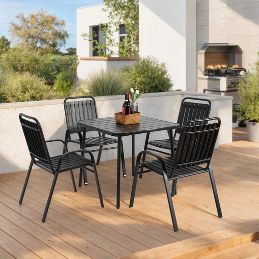 Green Bay vrtna garnitura Aruba – 4 stolice + stol
