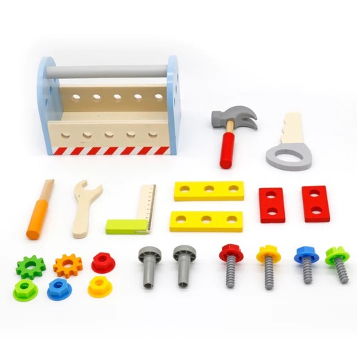 KINDER HOME Drveni alat u torbi,set za igru V03D150
