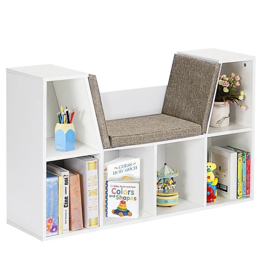 KINDER HOME 3 u 1 dječja polica za knjige i klupa JVTR-3153