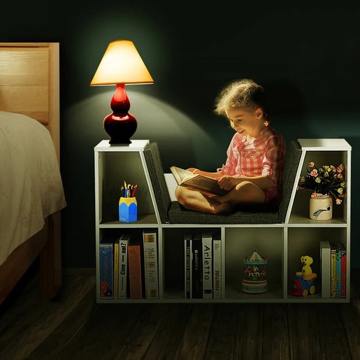 KINDER HOME 3 u 1 dječja polica za knjige i klupa JVTR-3153