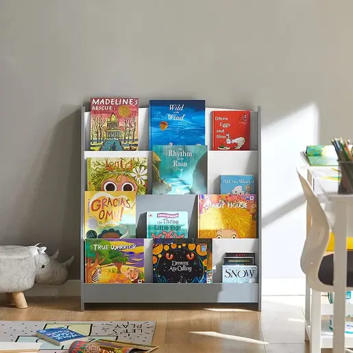 KINDER HOME Stalak za dječje knjige i časopise bijeli TF-6125