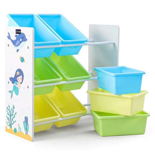 KINDER HOME Polica za igračke i knjige šarena JVTR-3183