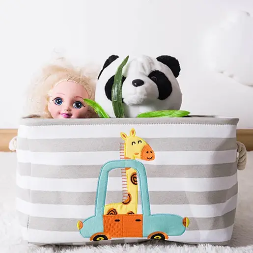 KINDER HOME Kutija za odlaganje igračaka i odjeće siva GH-KK02