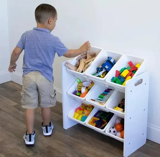 KINDER HOME Polica sa 9 kutija za odlaganje bijela JVTR-3006