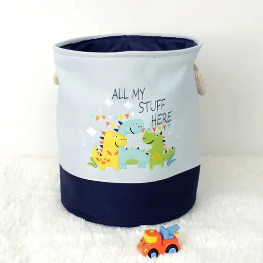 KINDER HOME Sklopiva dječja korpa za igračke ili odjeću plava GH-KK04