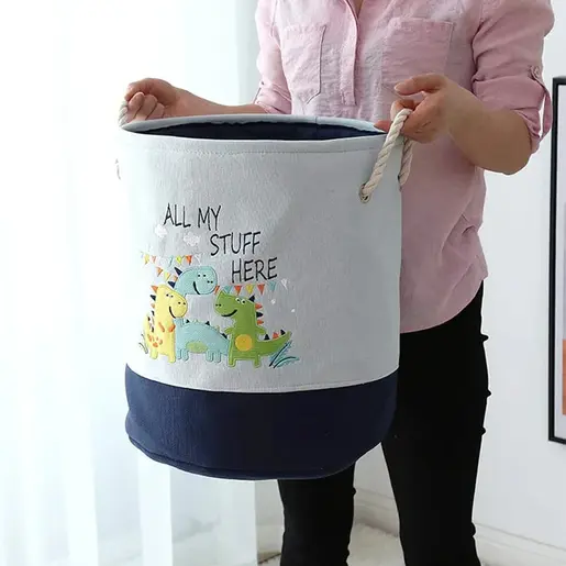 KINDER HOME Sklopiva dječja korpa za igračke ili odjeću plava GH-KK04