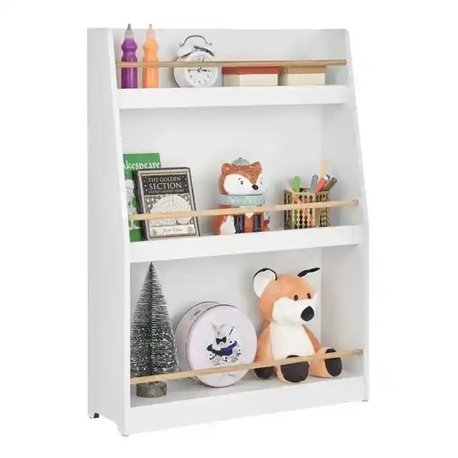 KINDER HOME dječja polica organizator za knjige i igračke, bijela boja TF-6142-V