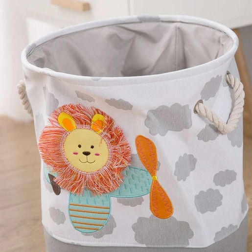 KINDER HOME Sklopiva dječja korpa za igračke i odjeću siva GH-KK03
