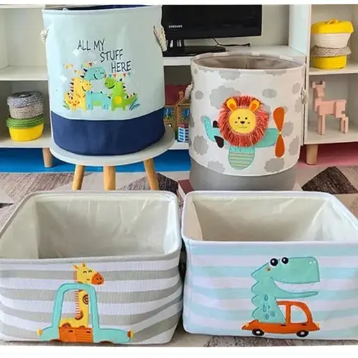 KINDER HOME Sklopiva kutija za odlaganje igračaka i odjeće plava GH-KK01