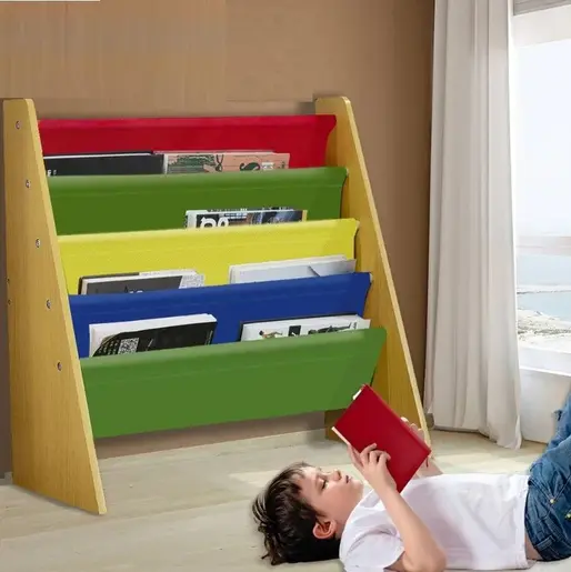 KINDER HOME Polica za dječje knjige i igračke šarena JVTR-3029-C