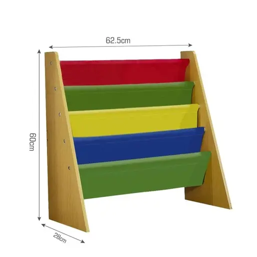 KINDER HOME Polica za dječje knjige i igračke šarena JVTR-3029-C