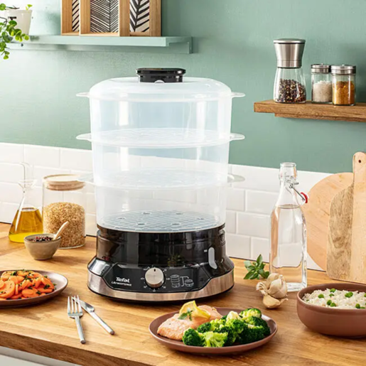 TEFAL kuhalo na paru VC204810 Ultracompact Steam Cooker, 3 posude