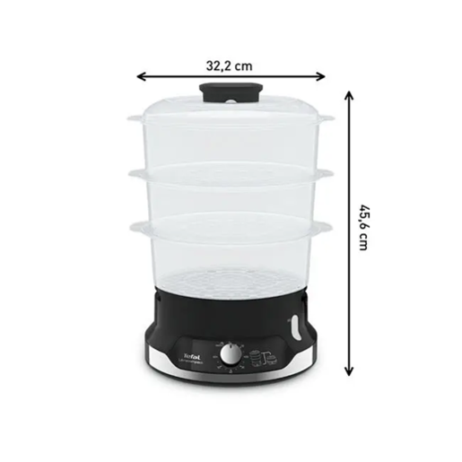 TEFAL kuhalo na paru VC204810 Ultracompact Steam Cooker, 3 posude