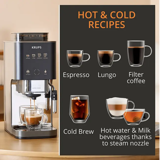 KRUPS aparat za espresso kafu SA403BE0 Coffee Crush Experience, poluautomatski