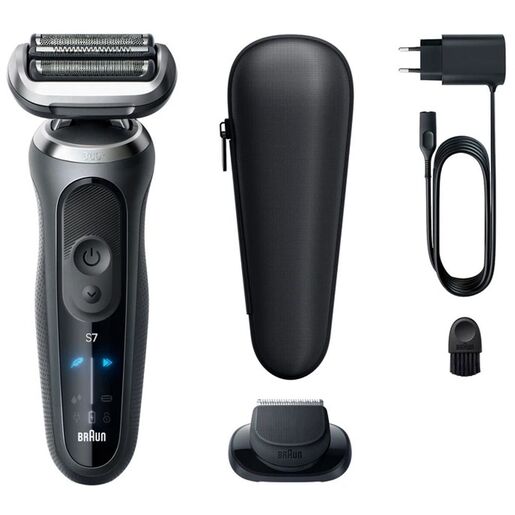 BRAUN aparat za brijanje 72-G1200s, Serija 7, Wet & Dry, sivi