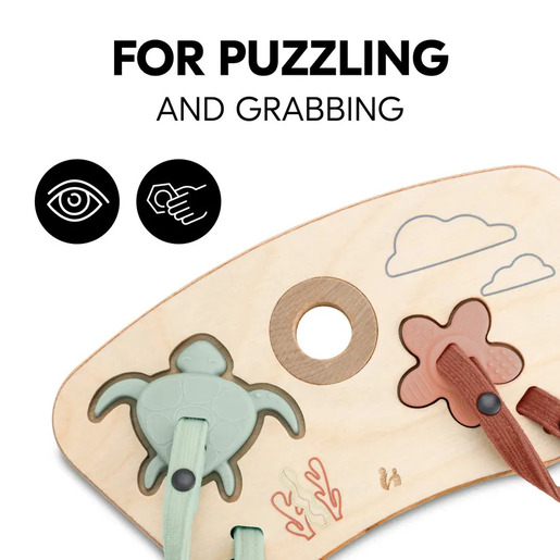 HAUCK drvena edukativna igračka Play Puzzling S Kornjača i cvijet