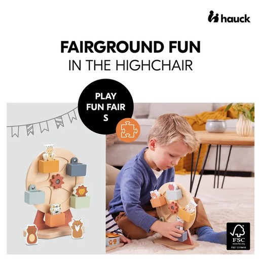 HAUCK drvena edukativna igračka Play Fun Fair S Sajam životinja