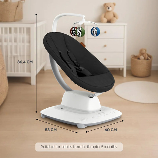 UPPAbaby MamaRoo Smart Swing ležaljka-ljuljačka, Jake Charcoal Melange