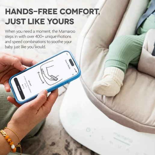 UPPAbaby MamaRoo Smart Swing ležaljka-ljuljačka, Jake Charcoal Melange