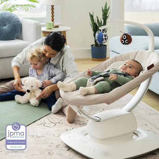 UPPAbaby MamaRoo Smart Swing ležaljka-ljuljačka, Jake Charcoal Melange