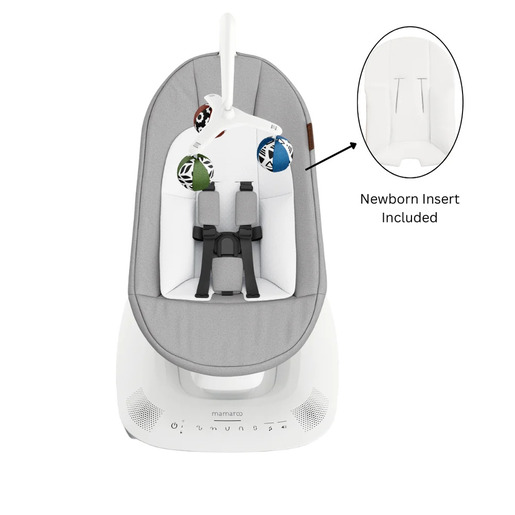 UPPAbaby MamaRoo Smart Swing ležaljka-ljuljačka, Stella Grey Melange
