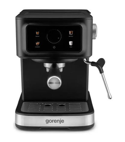 GORENJE aparat za espresso kafu ESCM15CDB, 15 bara, digitalni ekran