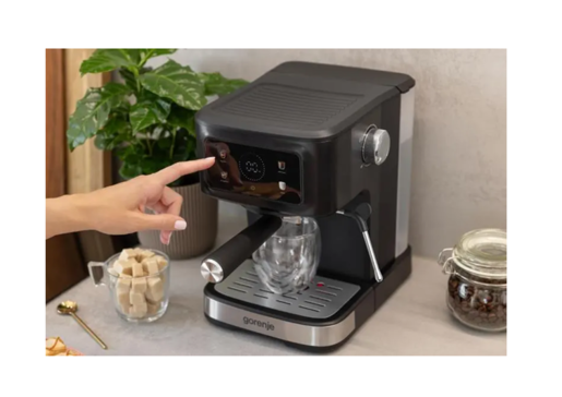 GORENJE aparat za espresso kafu ESCM15CDB, 15 bara, digitalni ekran
