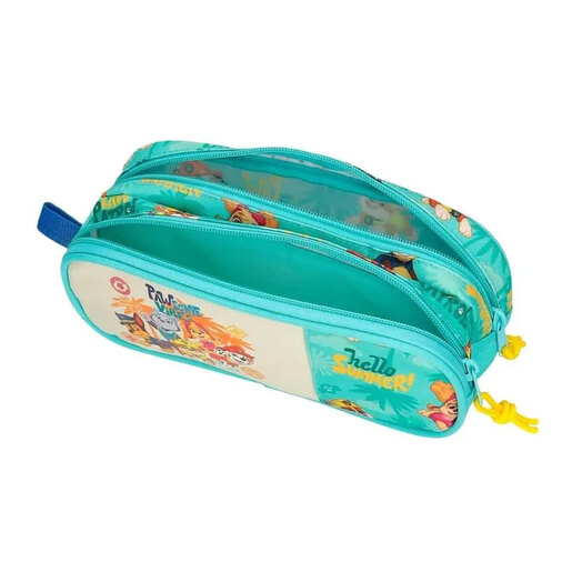 Paw Patrol Pernica 23 cm, Pawsome Vibes 4264242 sa 2 odjeljka, tirkizna