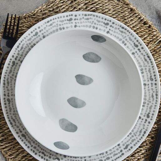Tognana set tanjira Madison Solstice Gray 18/1, porculan