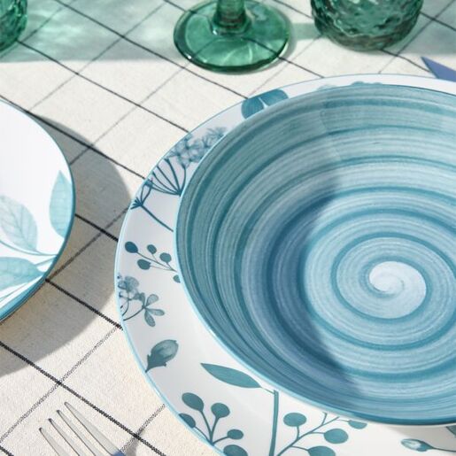 Tognana set tanjira Madison Coralie Teal 18/1, porculan