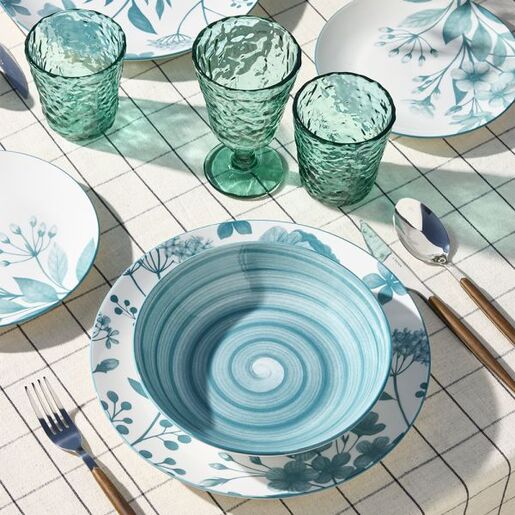 Tognana set tanjira Madison Coralie Teal 18/1, porculan