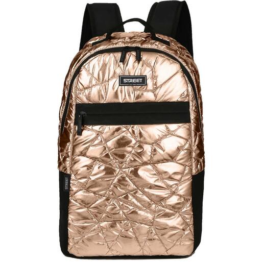 Street okrugli ruksak Gold Shiny