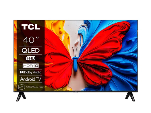 TCL QLED televizor 40S5L, Full HD, Smart TV, Android, HDR 10, Dolby Audio, Game mode, crni