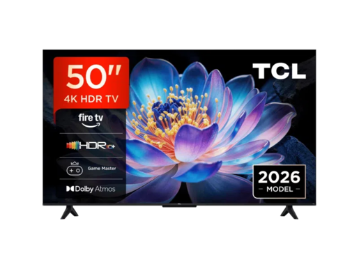 TCL LED televizor 50V6D, 4K Ultra HD, Smart TV, Fire TV, AiPQ procesor, HDR10+, Game mode, Dolby Audio, dizajn bez okvira, crni