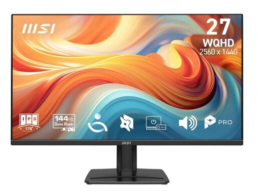 MSI monitor PRO MP275Q E14, 27", WQHD, IPS, AMD FreeSync, HDR Ready, 2x HDMI, DisplayPort, 144Hz, 4ms