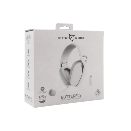 White Shark gaming slušalice WGH-2442 BUTTERFLY Bijele - Bežične