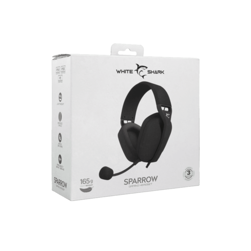 White Shark gaming slušalice GH-2443 SPARROW Crne