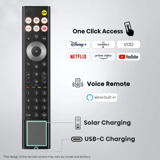 Hisense RGB MiniLED 65UR8S, 4K Ultra HD, Smart TV, VIDAA, Smart OS, 180 Hz, 2.1.2 Ch. Multi-Surround, Crni