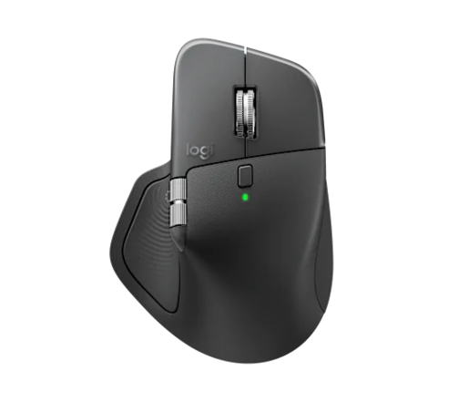 Logitech miš MX Master 4 Graphite, Bluetooth i bežični, optički, 8000 DPI, 8 tipki + Scroll, programabilne tipke, punjiva baterija, crni