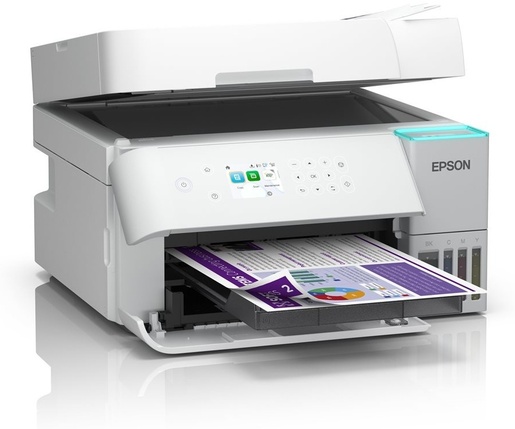 Epson multifunkcijski printer EcoTank L6376, Print Scan Copy, 35ppm C/B, 23ppm u boji, 4800x1200dpi, Duplex, ADF 30 listova, WiFi, Ethernet, bijeli
