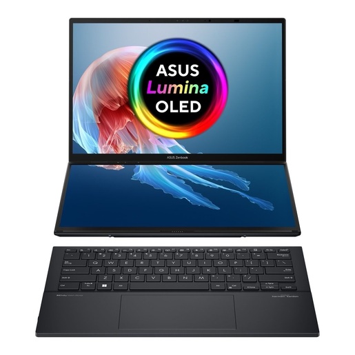 ASUS laptop Zenbook Duo 14 UX8407AA-SN151X, 14" 3K OLED Touch 120Hz, Intel Core Ultra 9 386H, 32GB  RAM, 2TB SSD, Intel Arc Graphics, Dual Touch Screen, Windows 11 Pro