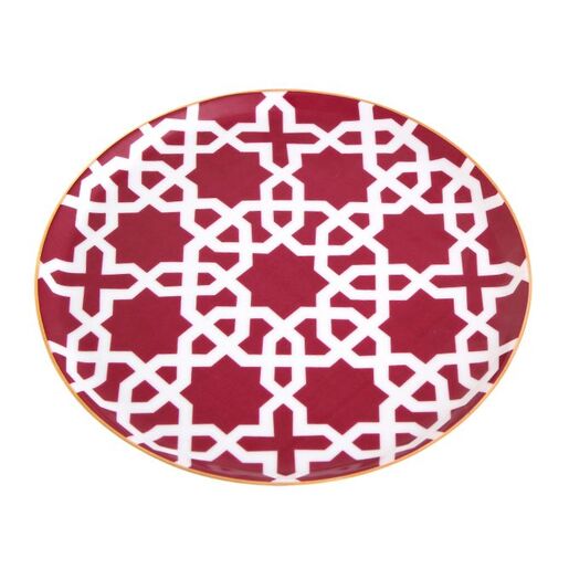 Porland Morocco tanjir 20 cm, tamnocrveni