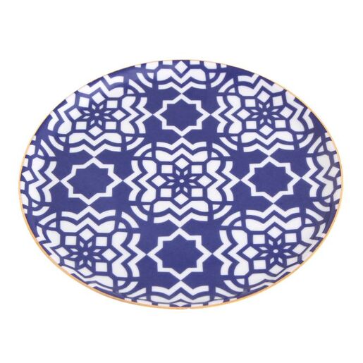 Porland Morocco tanjir 20 cm, tamnoplavi