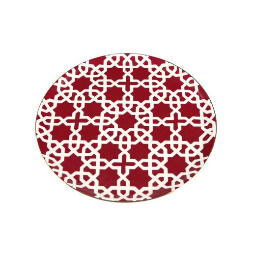 Porland Morocco tanjir 28 cm, tamnocrveni