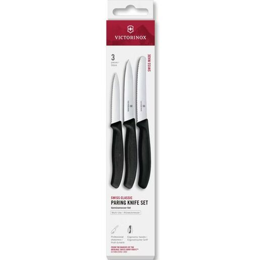 Victorinox set kuhinjskih noževa, 3 kom, crna