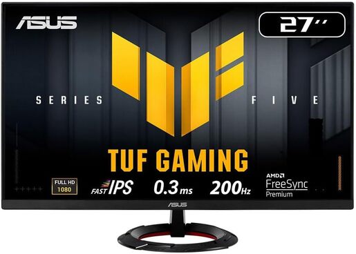 ASUS gaming monitor VG279Q5R, 27" FullHD Fast IPS Anti-Glare, 300 cd/m2, HDR10, AMD FreeSync, DP, 2x HDMI, 200Hz, 0.3ms, 2x 2W zvučnici
